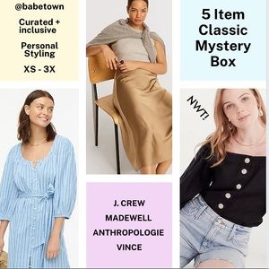 J. Crew Mystery Box Madewell Mystery Box classic style mystery linen jumpsuit